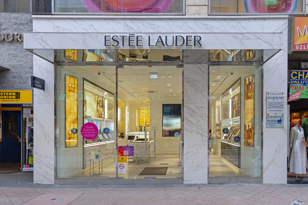 Consumer Defensive - Estee Lauder Cos_, Inc_ storefront by- Baloncici via iStock